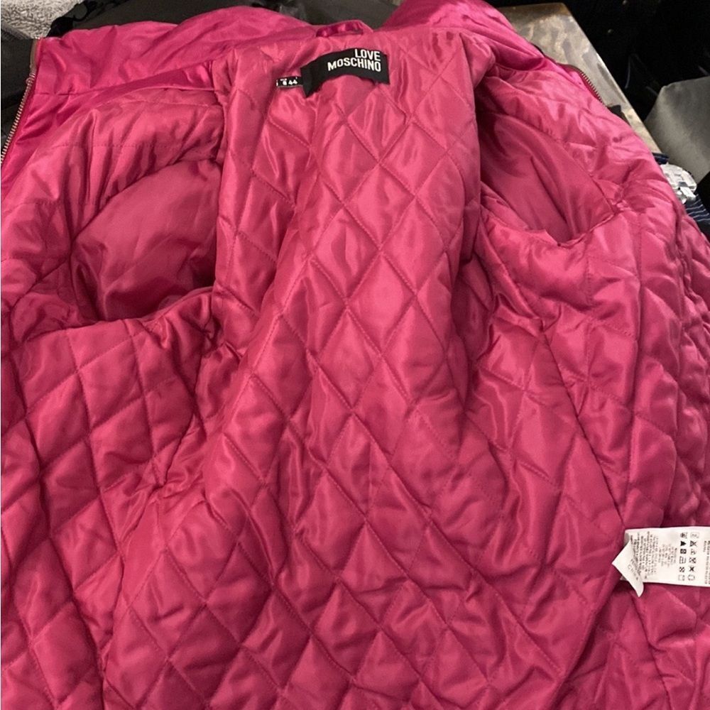 Love Moschino Fuchsia Puffer Jacket, US8 - Picture 9 of 12